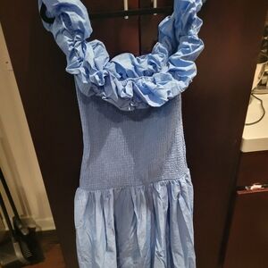 Never worn off shoulder midi dress
